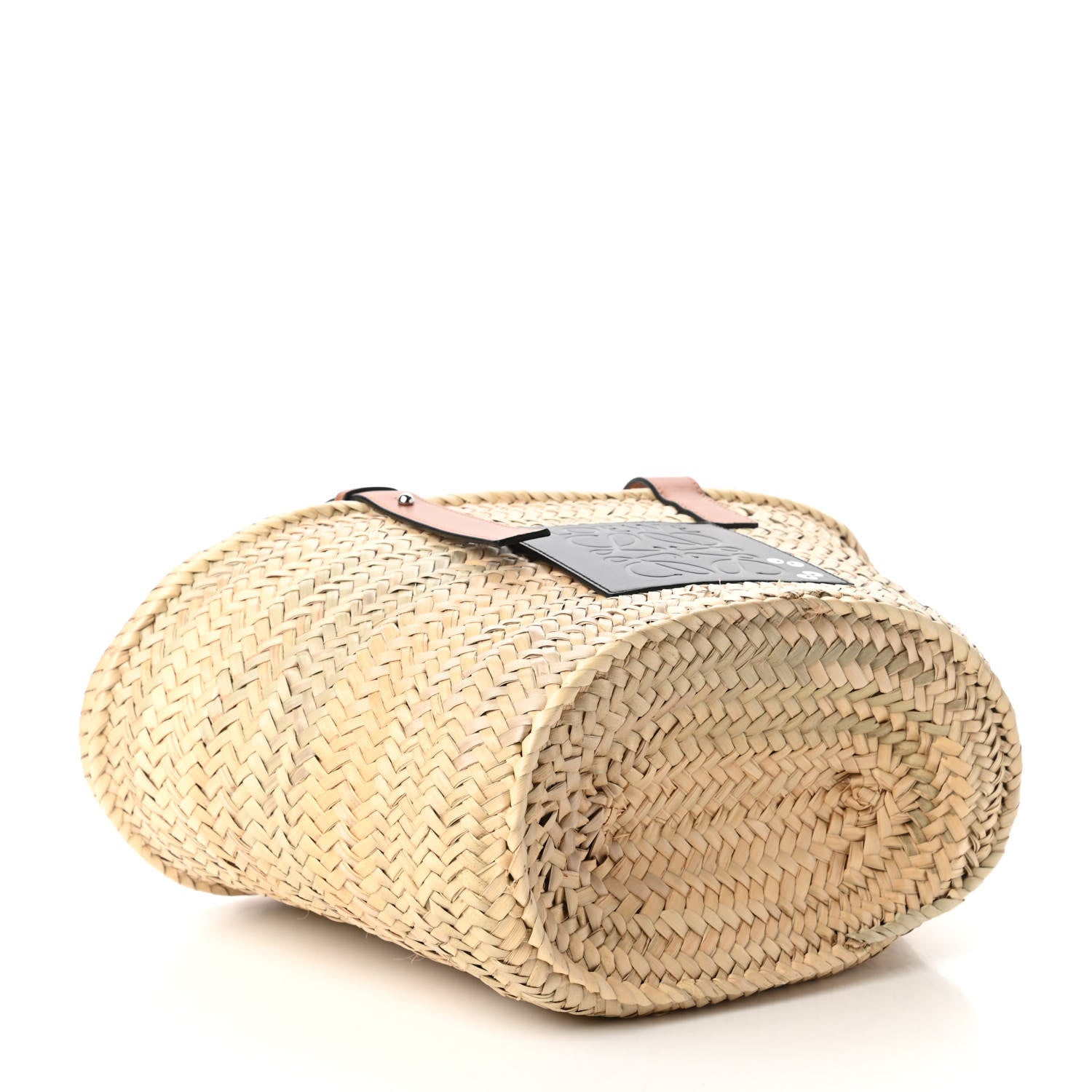 Loewe X MY NEIGHBOR TOTORO Raffia Dust Bunnies Basket Tote Bag Black Tan 4 of 9