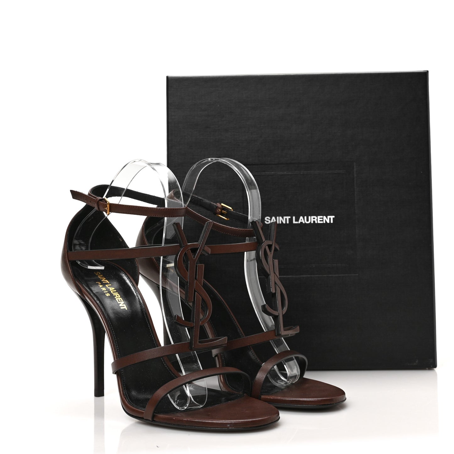 Calfskin Cassandra 100 Sandals 40 Brown
