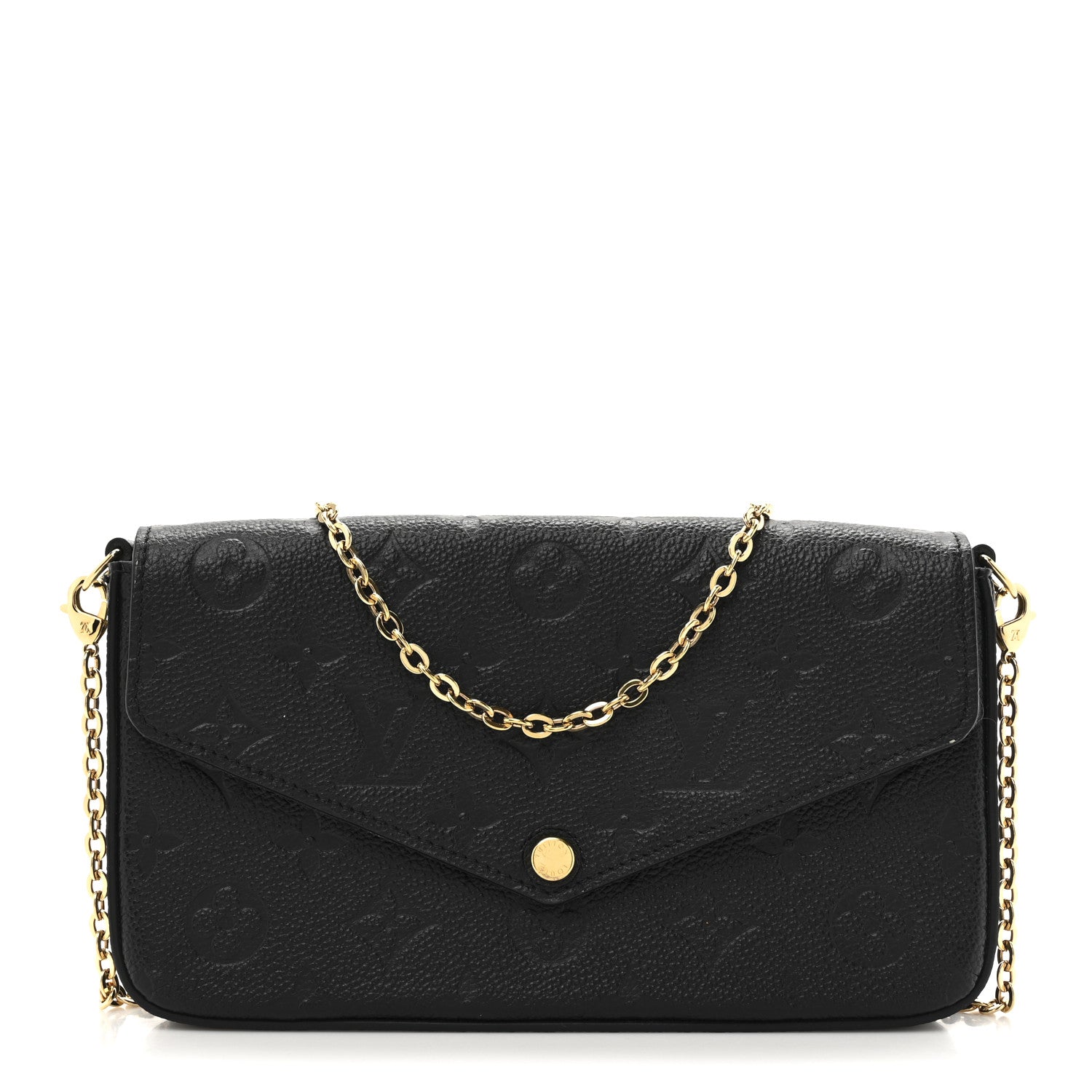 Louis Vuitton Empreinte Pochette Felicie Chain Wallet Black 1 of 37