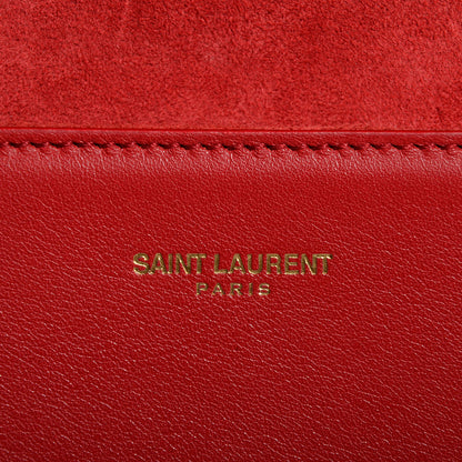 Saint Laurent Calfskin Classic Y Clutch Red 8 of 8