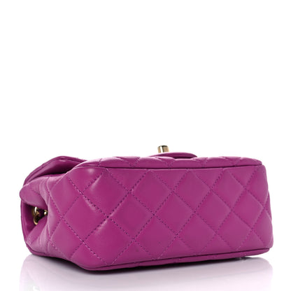 Chanel Lambskin Quilted Mini Pearl Crush Flap Purple 3 of 10