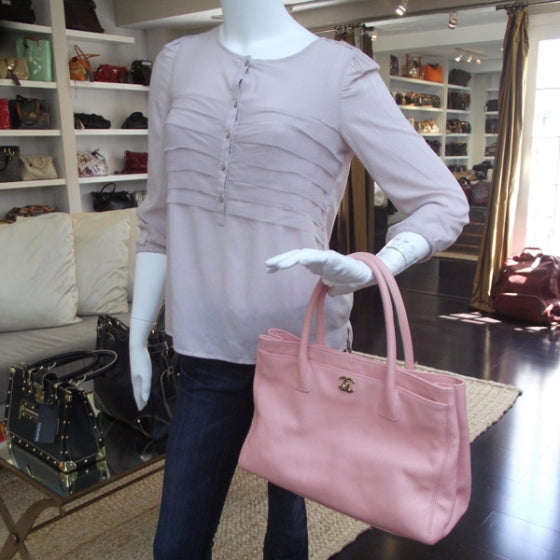 Chanel Caviar Cerf Shopper Tote Pink 2 of 13