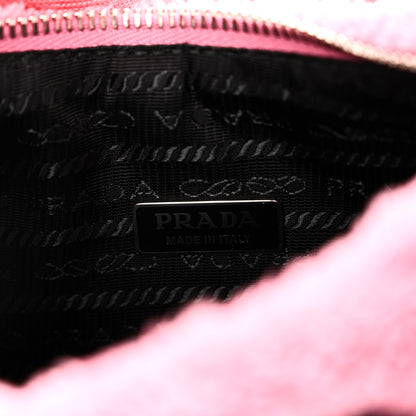 Prada Terry Cloth Mini Re-Edition 2000 Bag Petalo Black 6 of 10