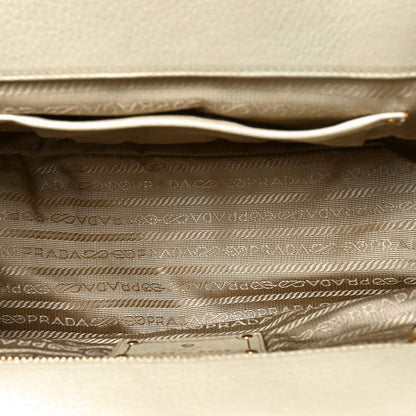 Prada Paglia Cinghiale Eyelet Frame Bag Naturale White 5 of 9