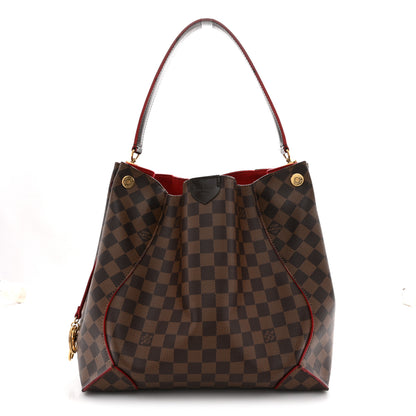 Louis Vuitton Damier Ebene Caissa Hobo Cherry 1 of 14