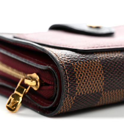 Louis Vuitton Damier Ebene Juliette Wallet Bordeaux Black 9 of 10