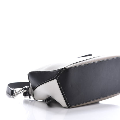 Loewe Calfskin Small Puzzle Bag Black Taupe 6 of 16