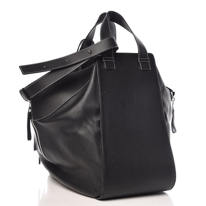 Loewe Calfskin Extra Large Hammock Shoulder Bag Black 3 of 13