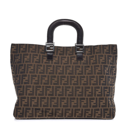 Fendi Zucca Holdall Tote Tobacco Black 1 of 6