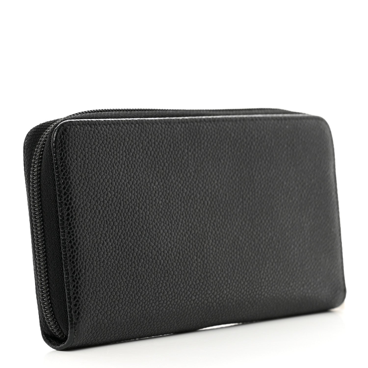 Chanel Caviar Large Timeless CC Zip Around Organizer Wallet Black 3 of 9
