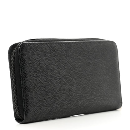 Chanel Caviar Large Timeless CC Zip Around Organizer Wallet Black 3 of 9