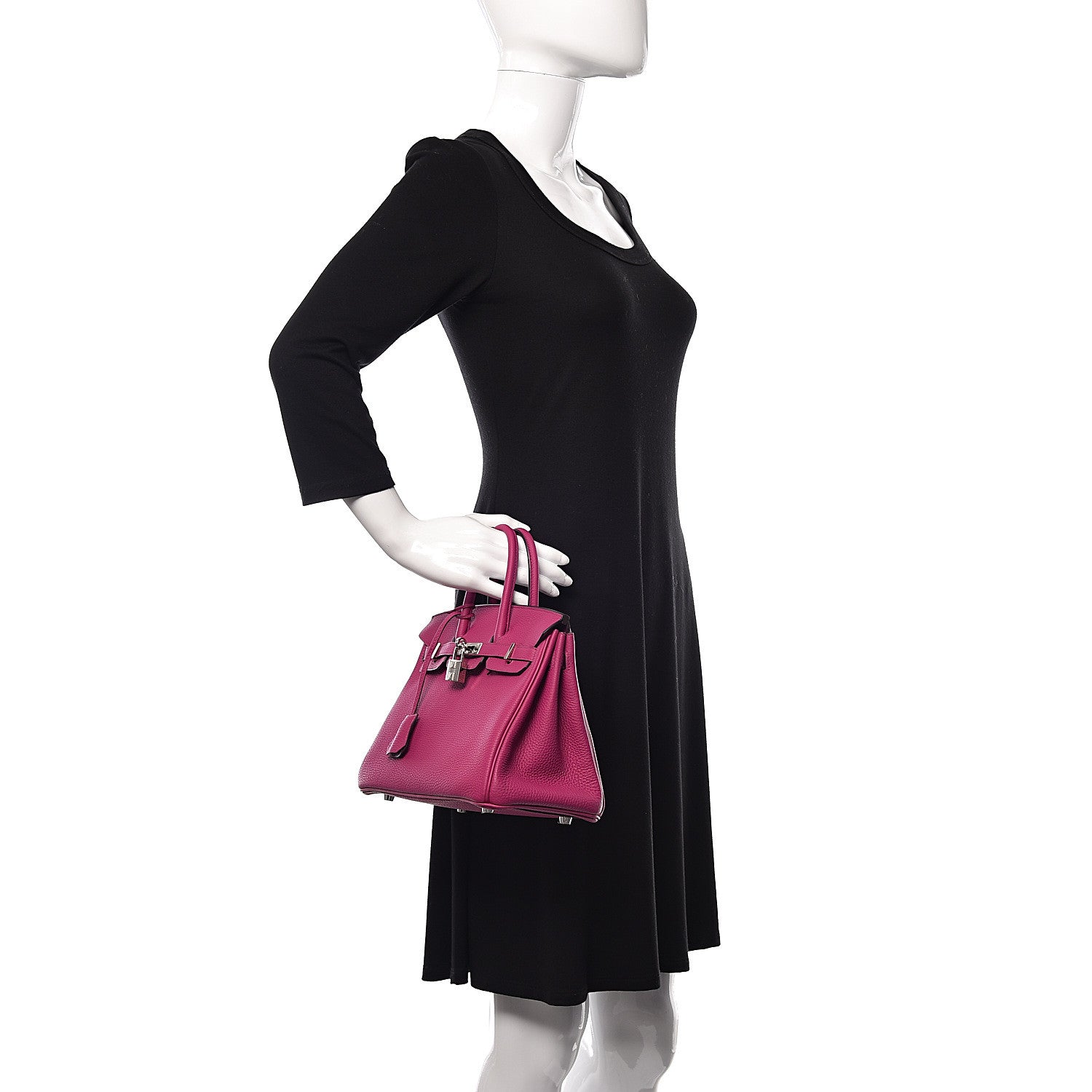 Hermes Togo Birkin 25 Rose Pourpre 2 of 14