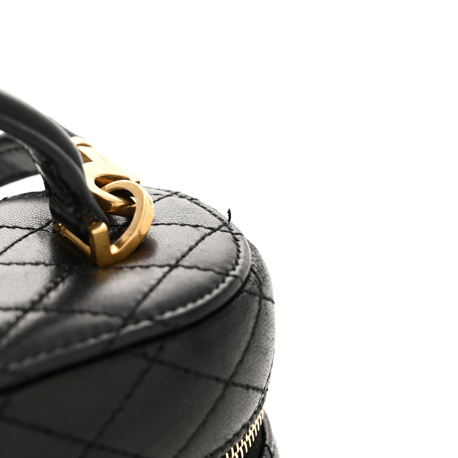 Saint Laurent Lambskin Quilted Mini Gaby Vanity Case Black 13 of 13