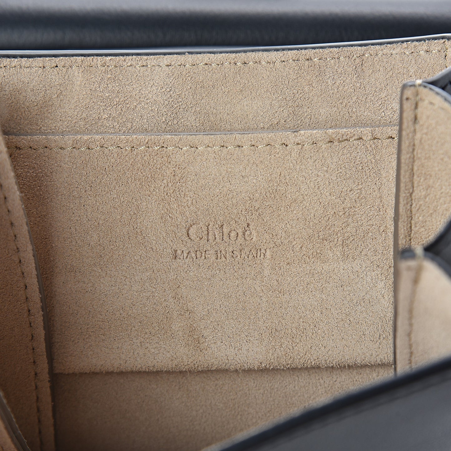 Suede Calfskin Mini Faye Bracelet Bag Black