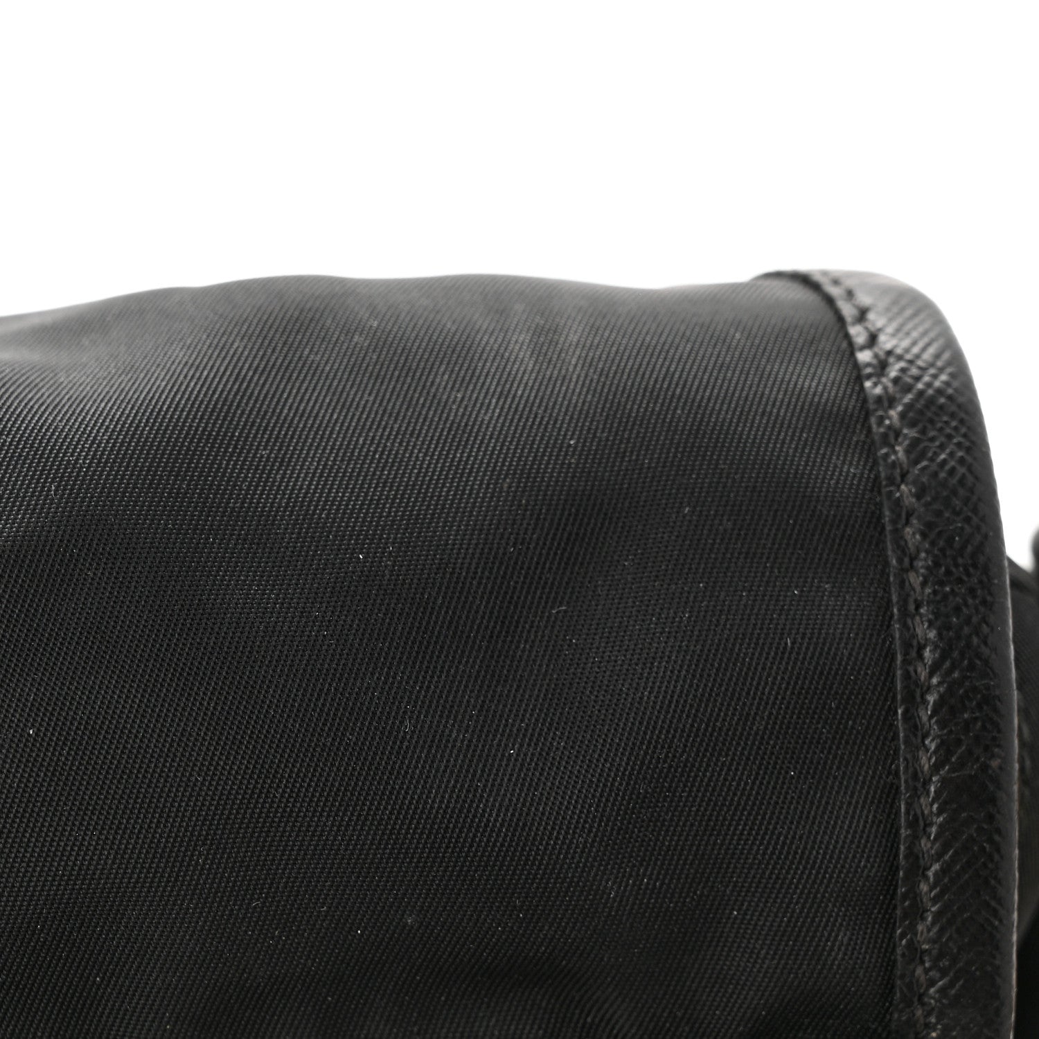 Prada Tessuto Nylon Saffiano Messenger Bag Black 14 of 20