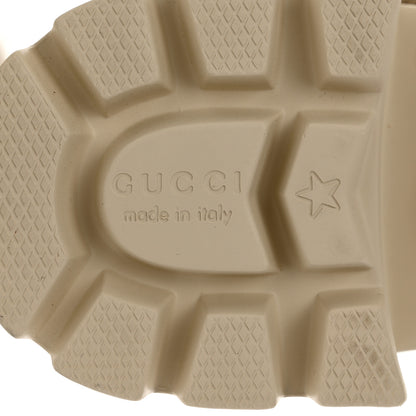 Gucci Monogram Granada Kid Trip 40/72mm Lug Sole Sandals 38.5 Beige Ebony Mystic White 8 of 9