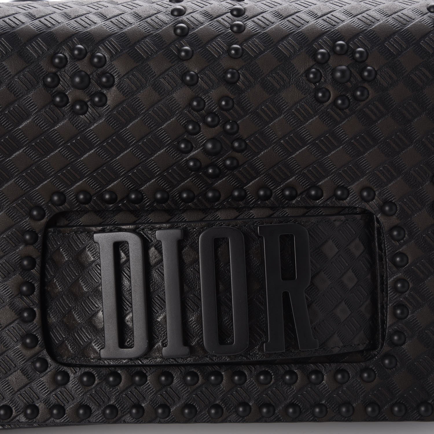 Christian Dior Calfskin Studded Dio(r)evolution Flap Bag Black 7 of 12