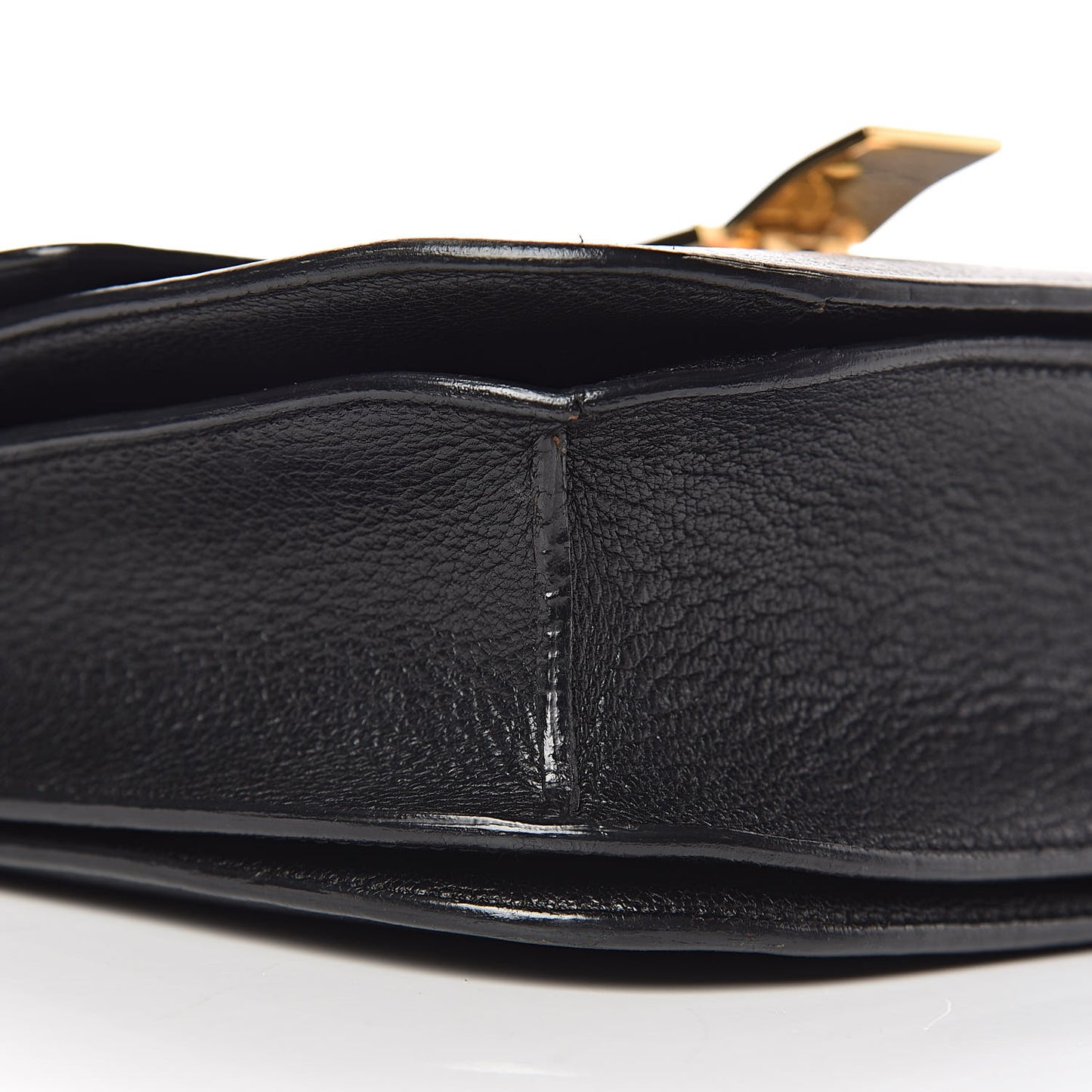 Goatskin Medium Classic Box Flap Bag Black