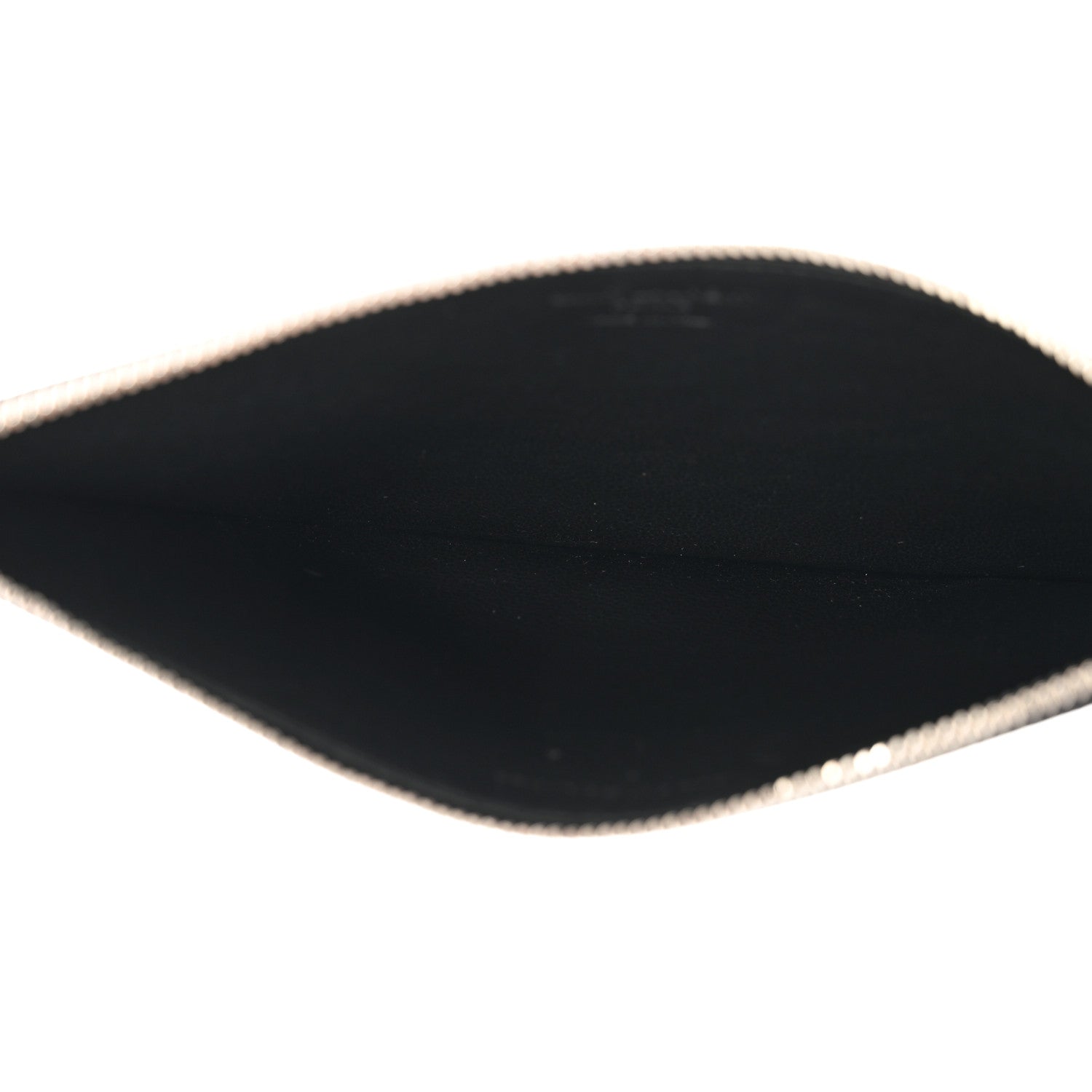 Saint Laurent Grained Calfskin Zip Pouch Card Holder Black 5 of 8
