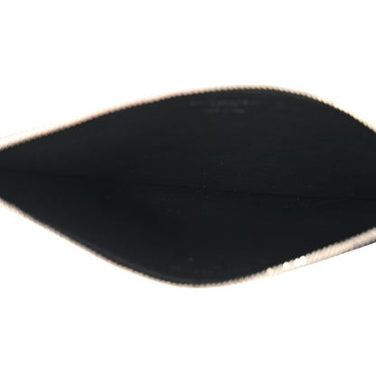 Saint Laurent Grained Calfskin Zip Pouch Card Holder Black 5 of 8