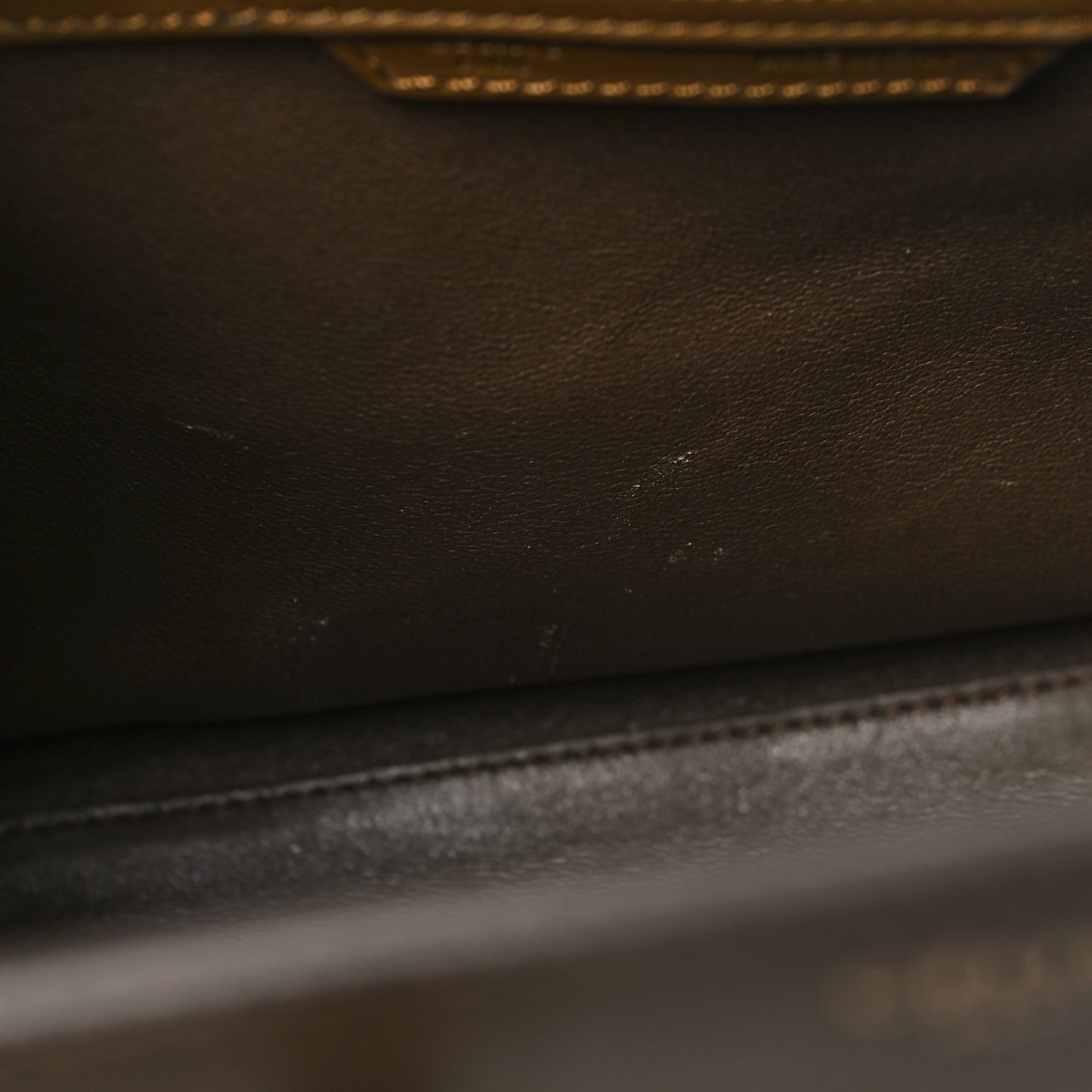 Satin Smooth Calfskin Micro Tri-Color Luggage Rust