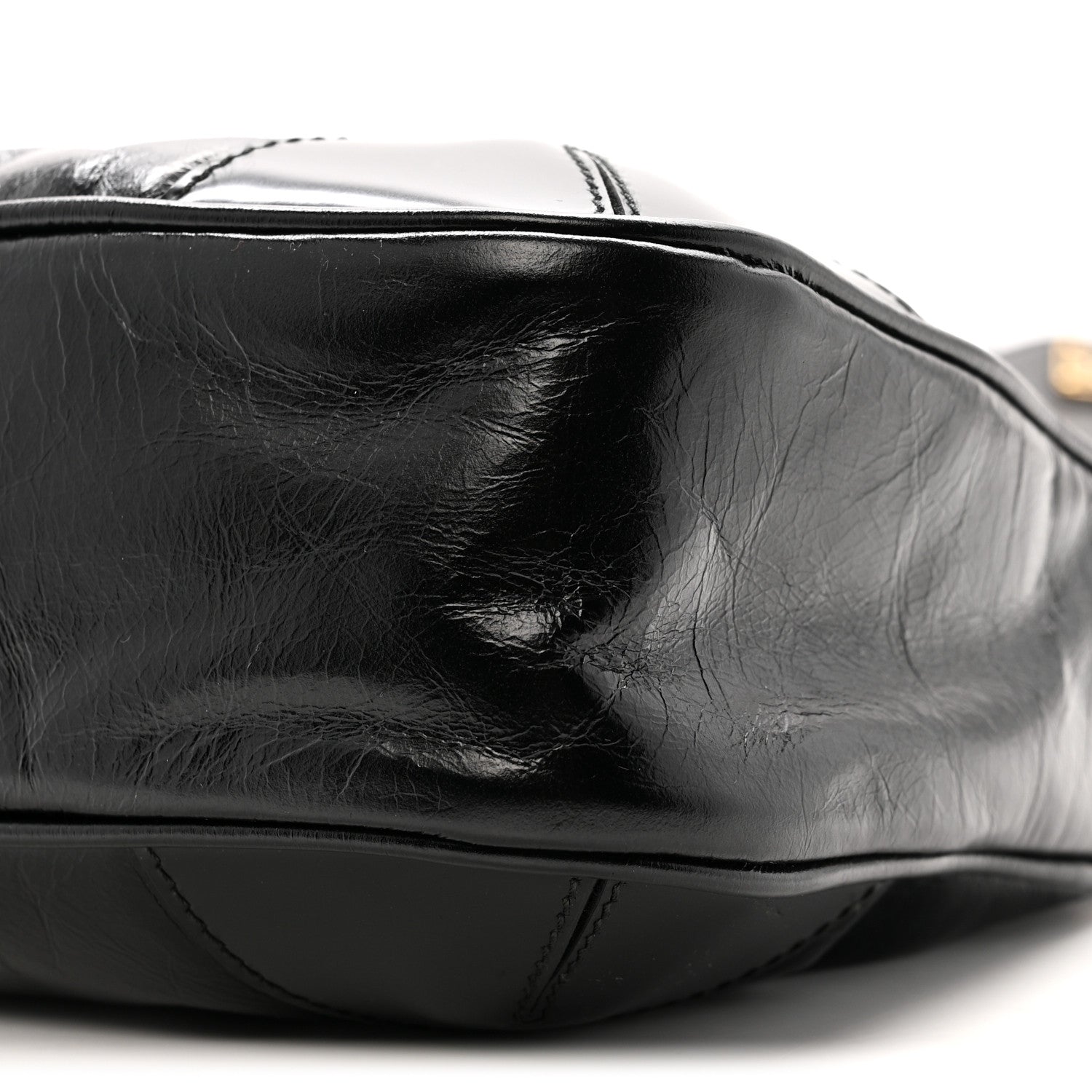 Prada Soft Lux Calfskin Re-Edition 2005 Shoulder Bag Black 10 of 11