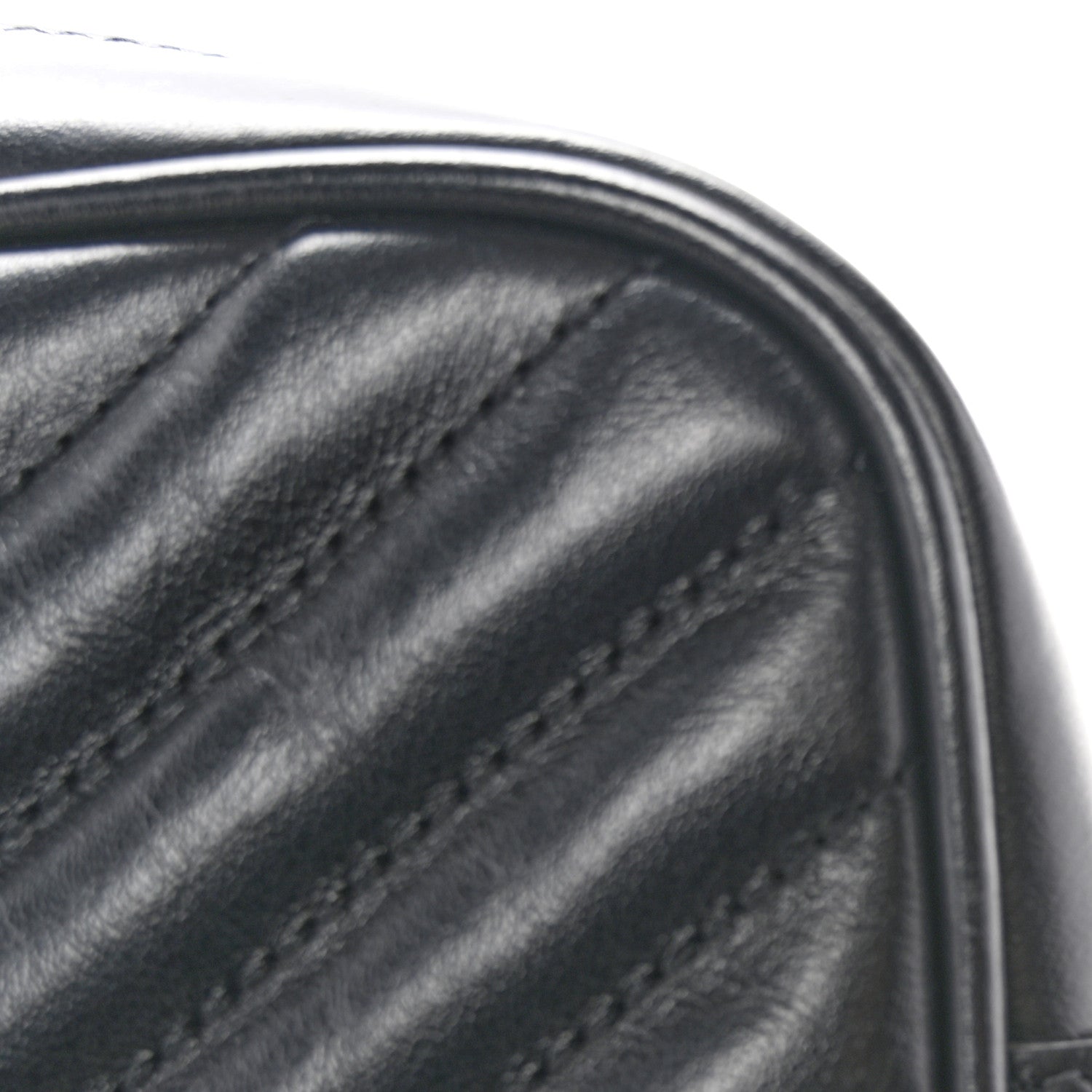 Saint Laurent Calfskin Matelasse Monogram Monochrome Lou Camera Bag Black 11 of 12