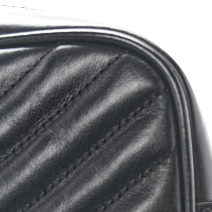Saint Laurent Calfskin Matelasse Monogram Monochrome Lou Camera Bag Black 11 of 12