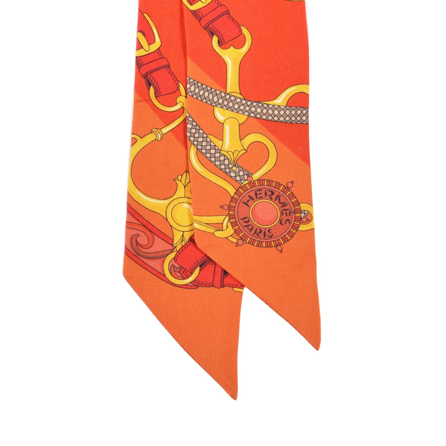 Silk Festival des Amazones Twilly Orange Vermilion Golden Yellow