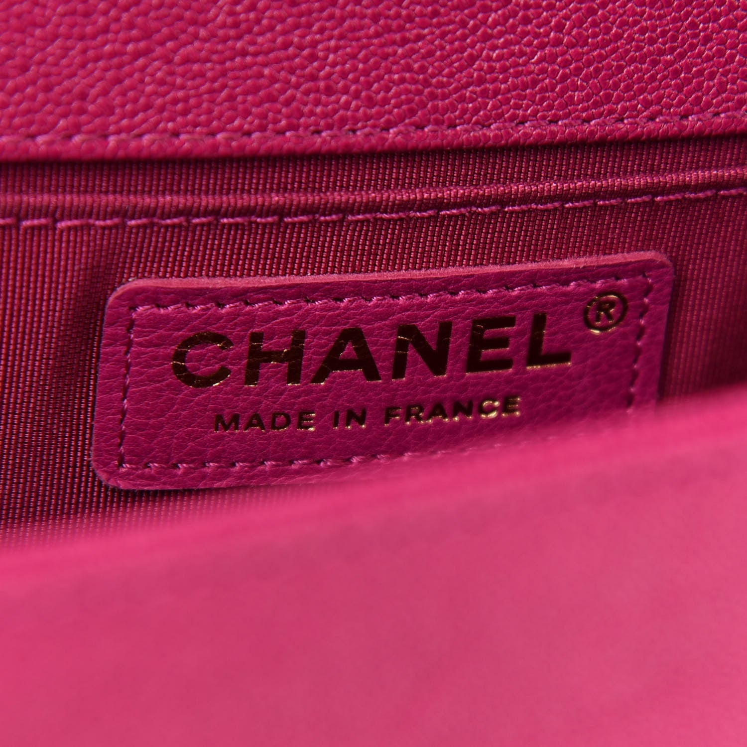 Chanel Caviar Quilted Medium Boy Flap Fuchsia 6 of 10