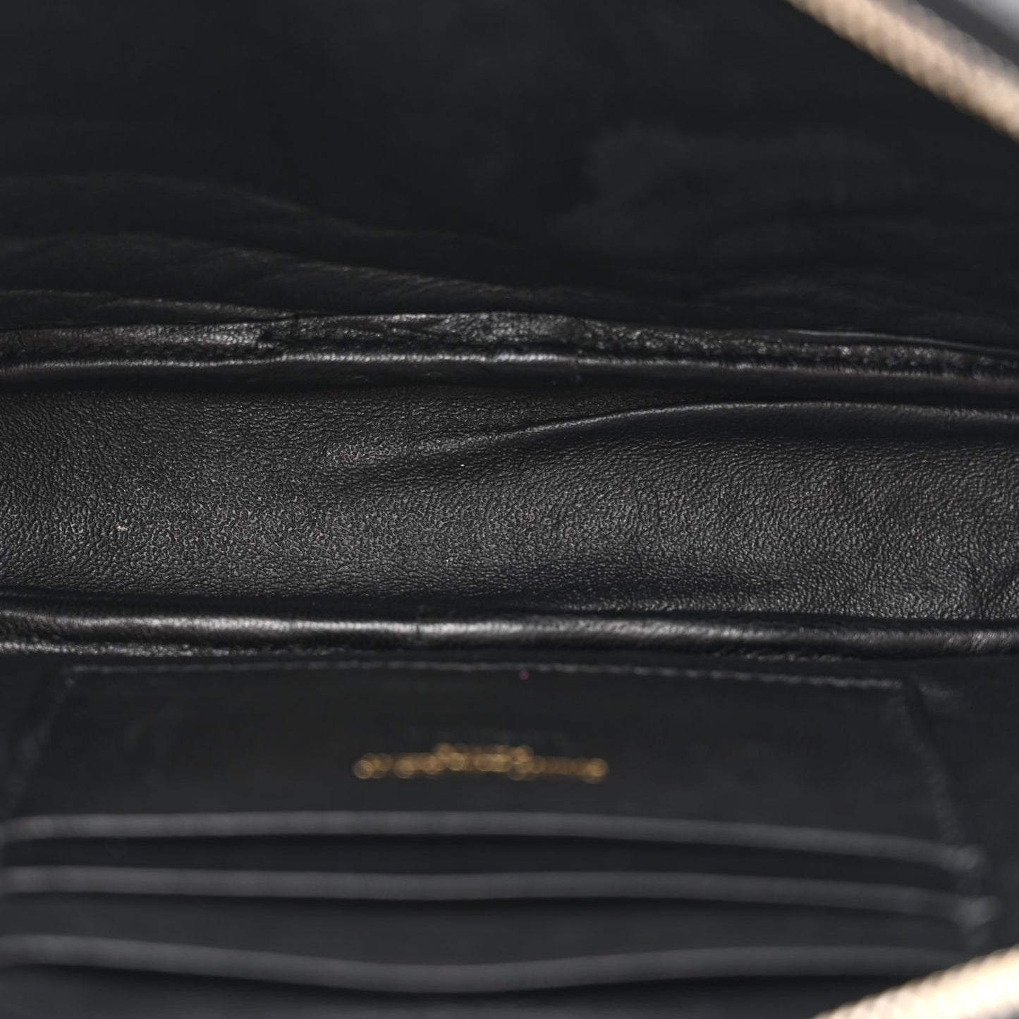 Grain De Poudre Matelasse Monogram Mini Lou Camera Bag Black