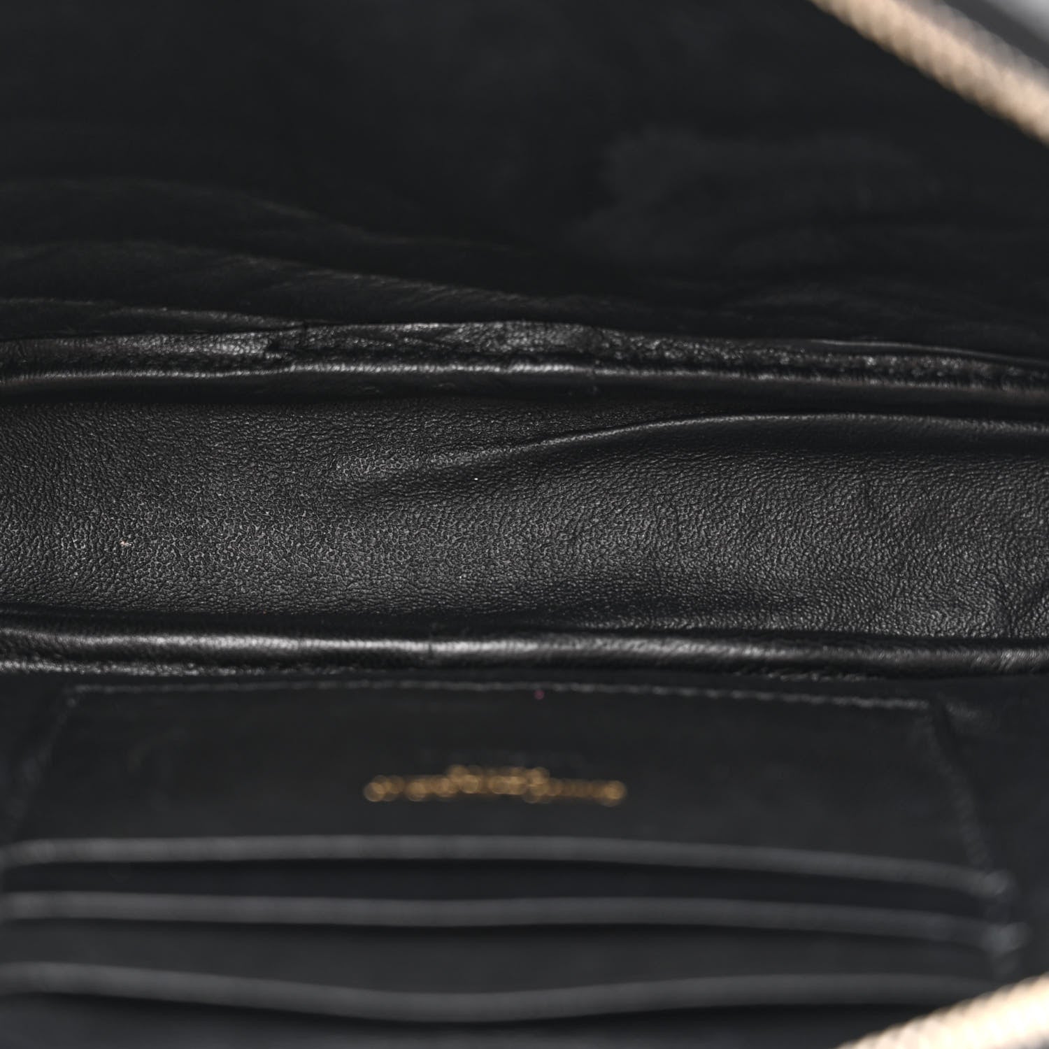 Saint Laurent Grain De Poudre Matelasse Monogram Mini Lou Camera Bag Black 5 of 12