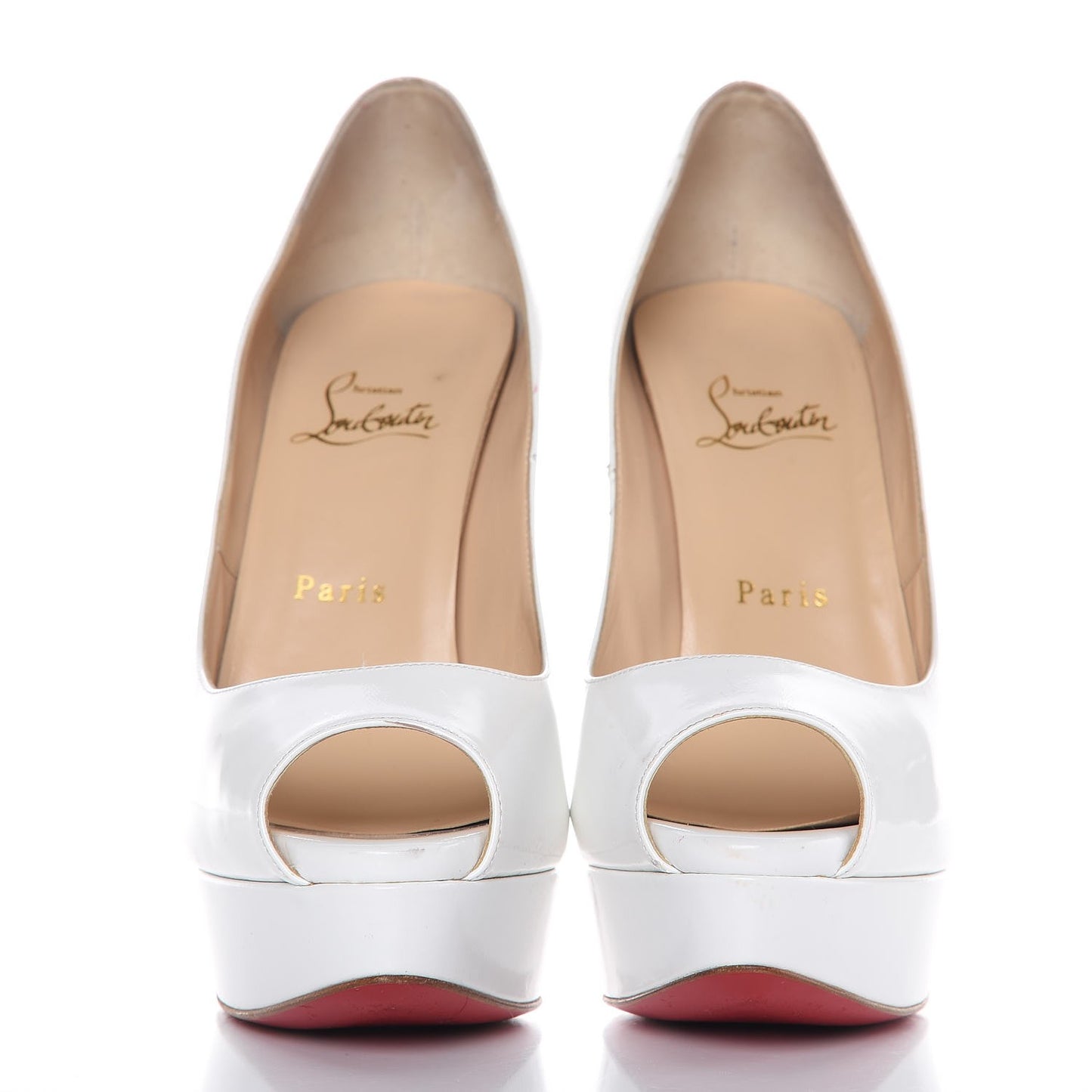 Jazz Calf Lady Peep 150 Pumps 39.5 White
