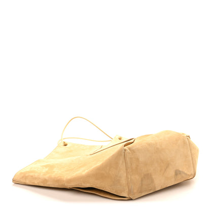 Bottega Veneta Suede Maxi Intrecciato Tote Cane Sugar Tapioca 4 of 9