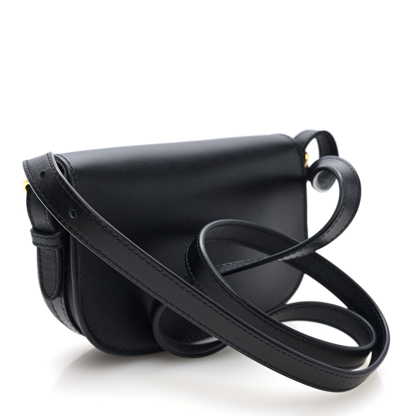 Box Calfskin Mini Bobby Bag Black