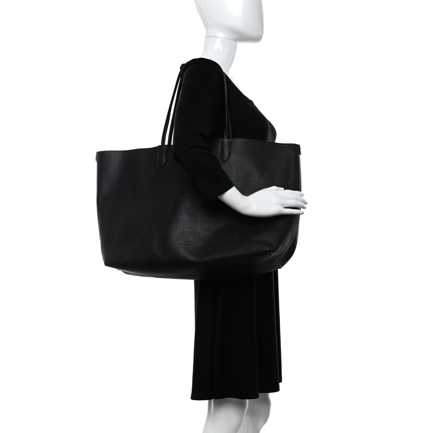 Saffiano Shopper Tote Black