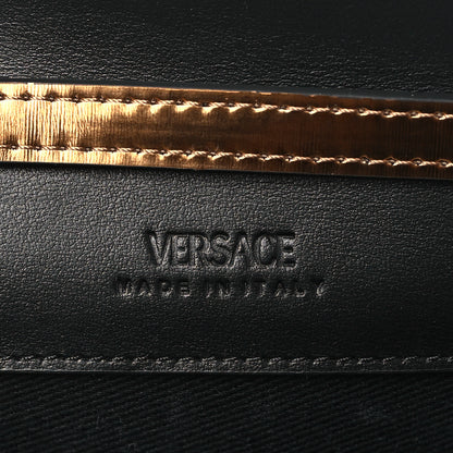 Versace Metallic Laminated Calfskin Mini Medusa Crossbody Bag Tan 6 of 8