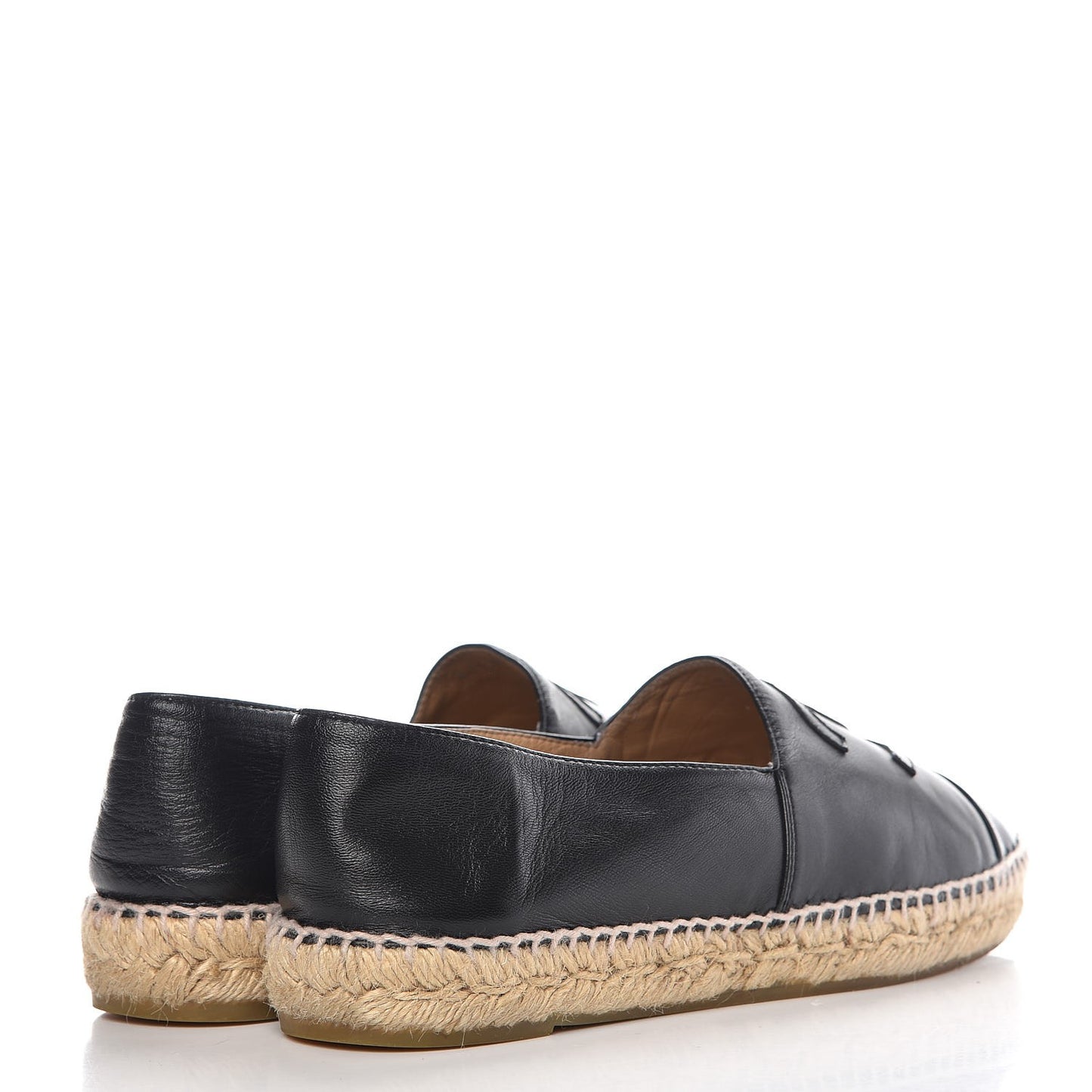 Lambskin CC Espadrilles 40 Black