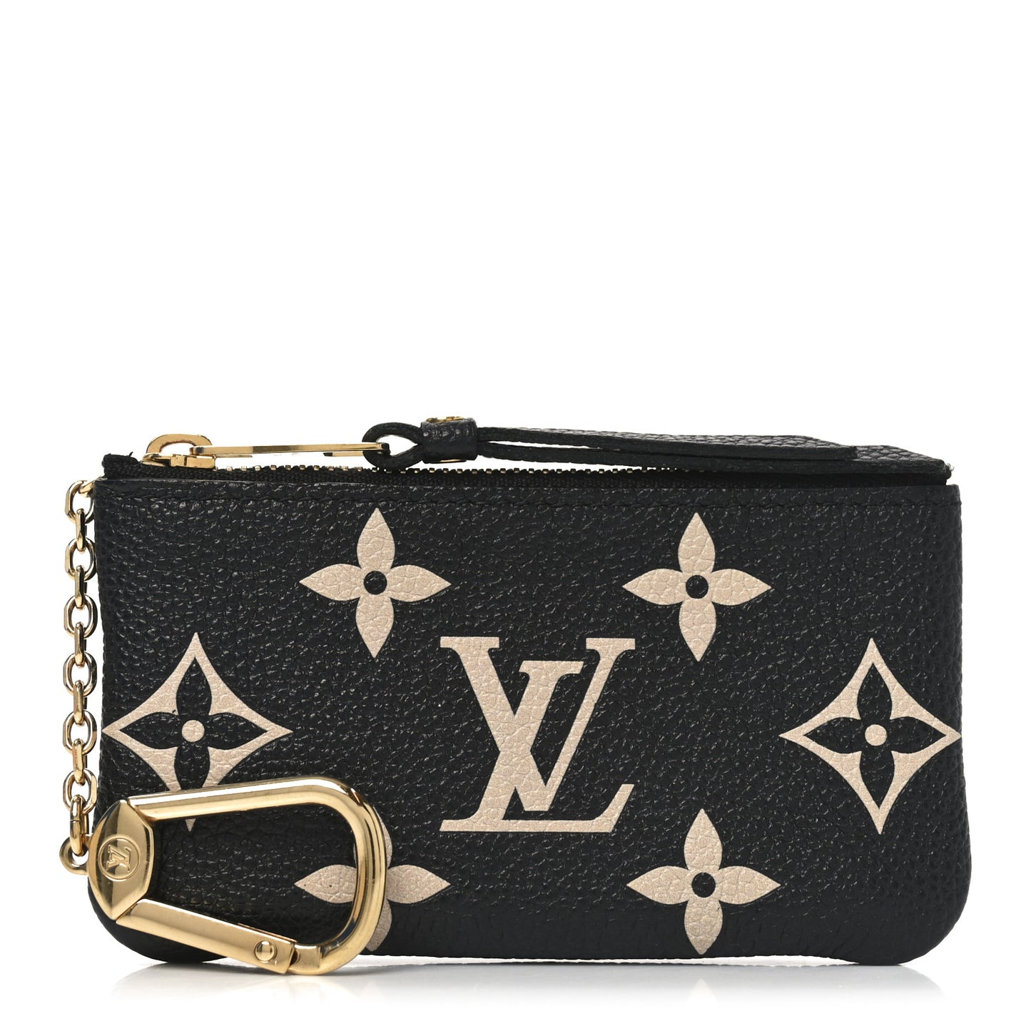 Empreinte Monogram Giant Key Pouch Black Beige