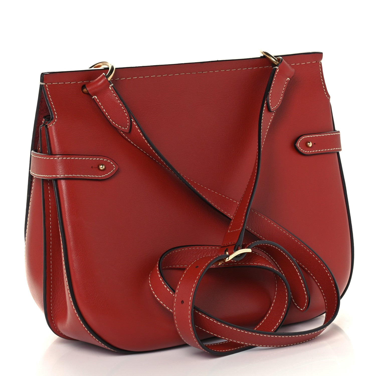 Mulberry Silky Calfskin Amberley Satchel Rust 3 of 11