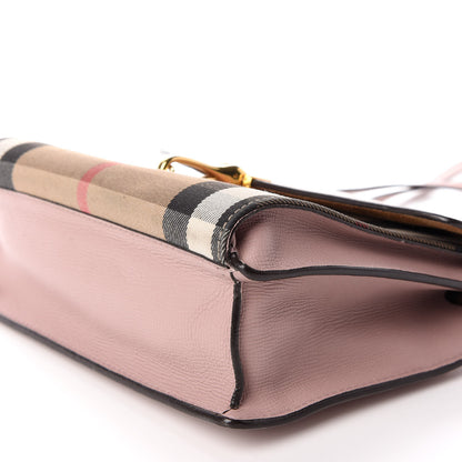 Burberry Derby Calfskin House Check Small Macken Crossbody Bag Pale Orchid 9 of 9