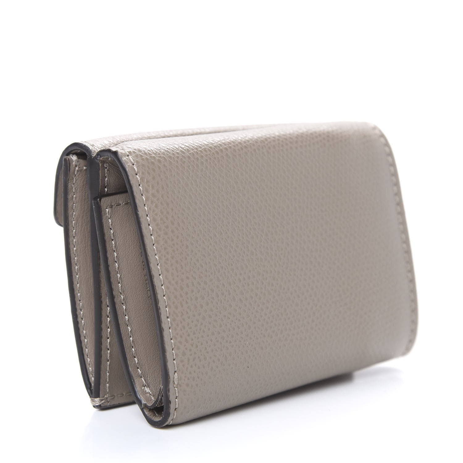 Fendi Vitello Cruise F is Fendi Micro Tri-Fold Envelope Wallet Tortora 2 of 7