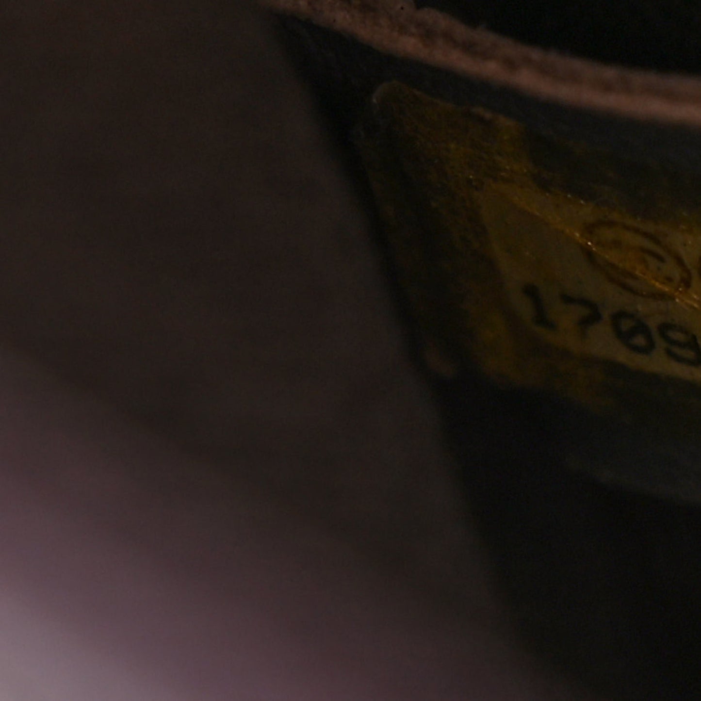 Calfskin Crystal Embossed Medium Boy Flap Plum