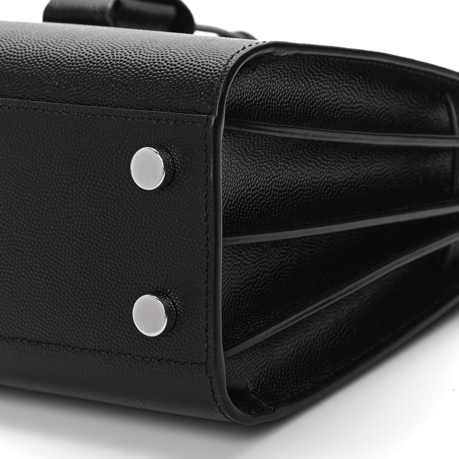 Saint Laurent Grained Calfskin Nano Sac De Jour Black 9 of 11