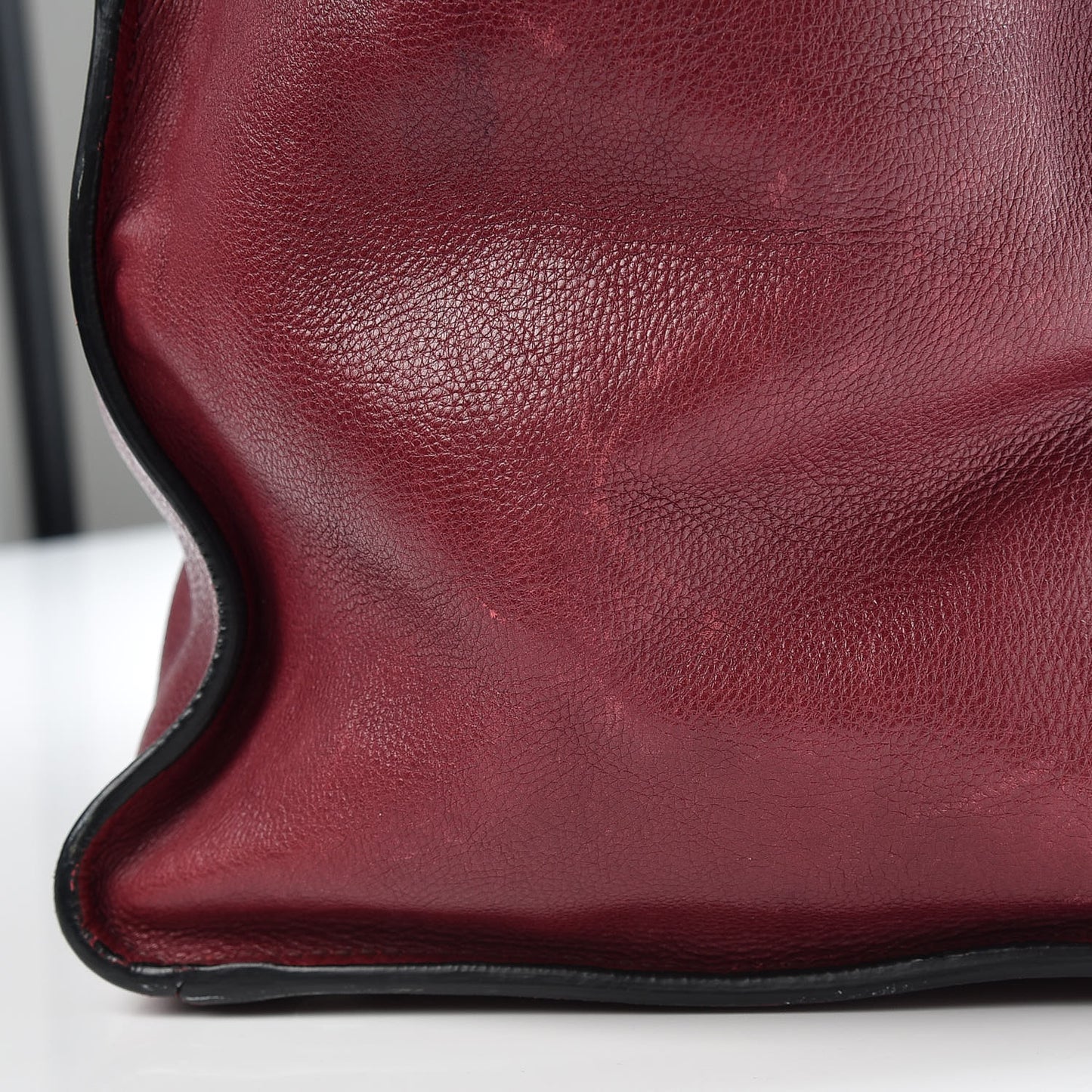 Glace Calfskin Twin Pocket Tote Fuxia