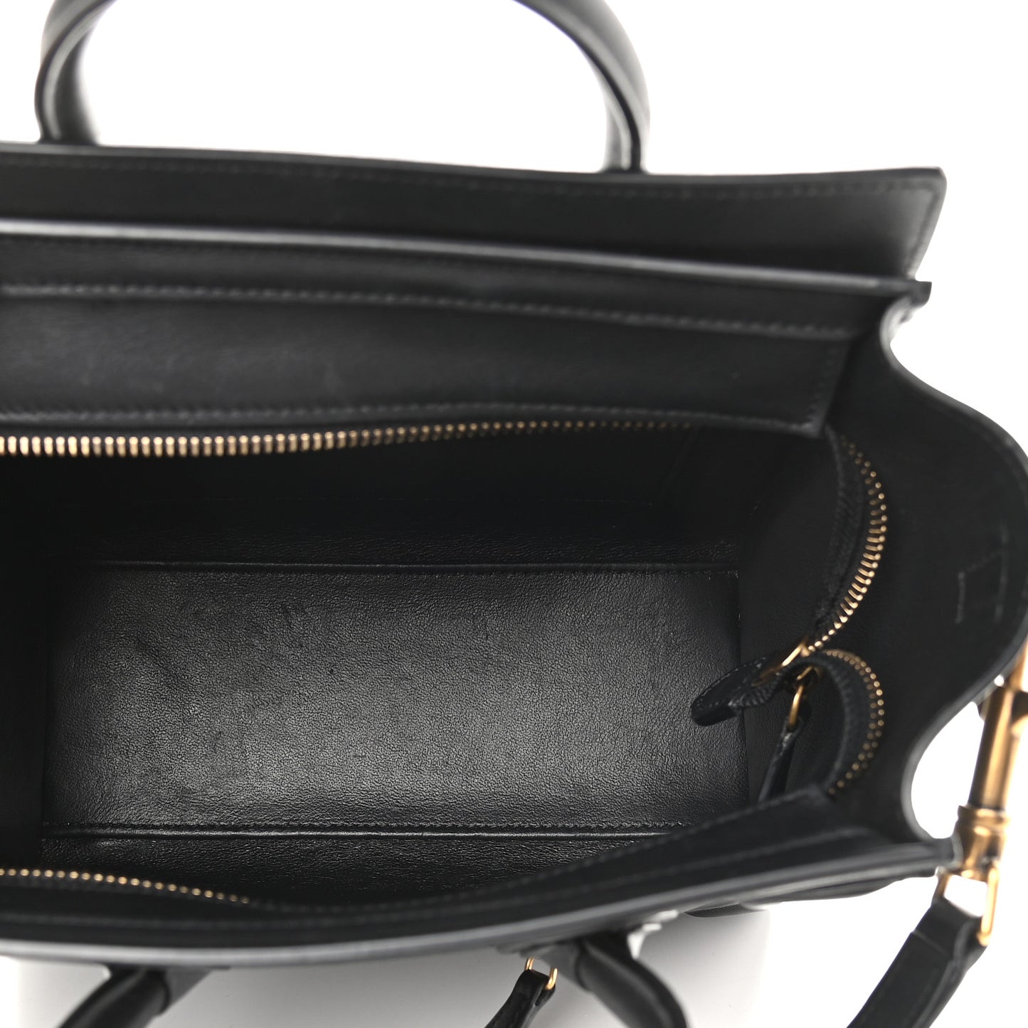 Smooth Calfskin Nano Luggage Black