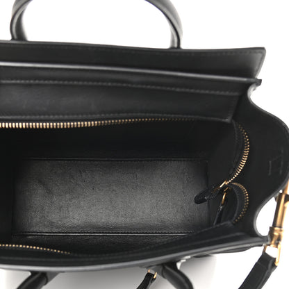 Celine Smooth Calfskin Nano Luggage Black 5 of 10