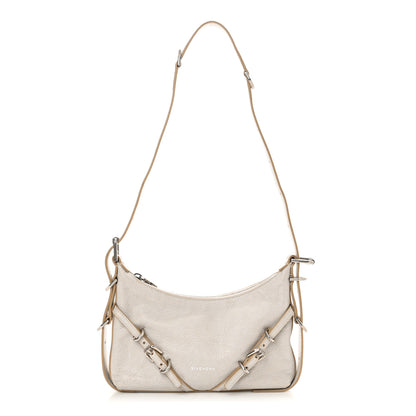 Givenchy Tumbled Calfskin Mini Voyou Bag Ivory 1 of 11