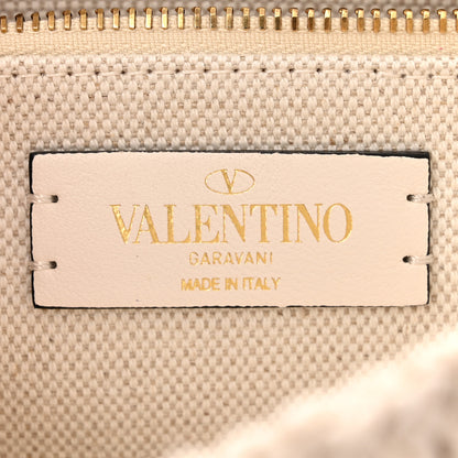 Valentino Garavani Knit Large Roman Stud Shoulder Bag Ecru 6 of 9