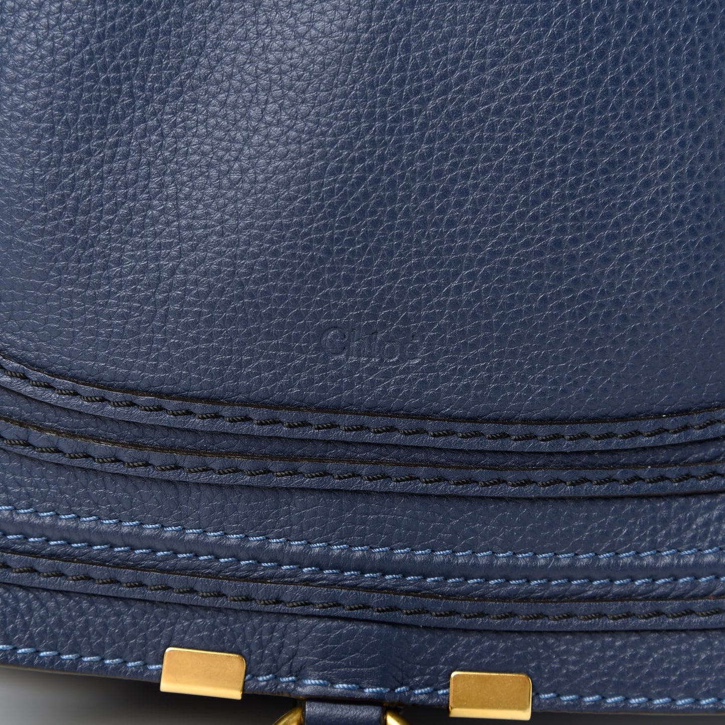 Calfskin Medium Marcie Satchel Royal Navy